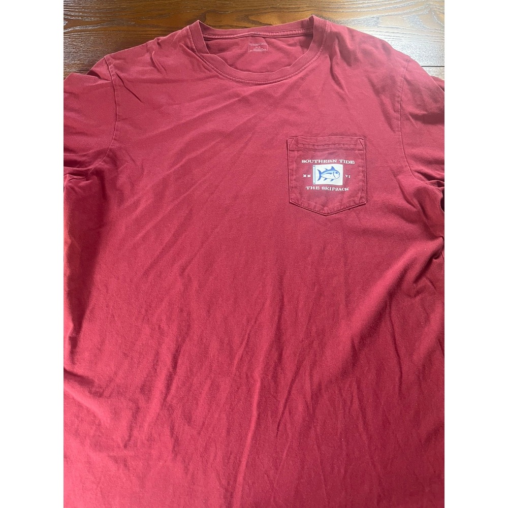 Southern Tide Florida State Seminoles Pocket T Shirt Skipjack Size Large